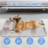 imiBBWQu Summer 27" 22" Cooling Mat for Dogs Floral Jellyfish Red Dog Bed Mat Washable Pet Ice Pad Smart Cooling Pet