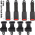 Dewkake 4pcs Golf Cart Seat Belts Kit, Universal Retractable Front and Rear Golf Cart Seat Belt Kit for EZGO, Club Car