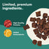 Jinx Bites Natural Soft Jerky Dog Treats - Made with Slow-Smoked Real Beef & Liver, Low-Calorie, with Protein - 5oz.