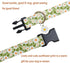 Flower Patterns Dog Collar with Accessories, Soft Cotton for Small Medium Large Female and Male Dogs (Green Sunflower,