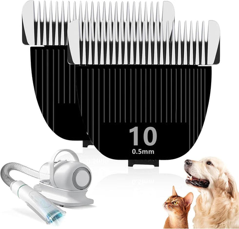 2PCS Replacement Blade for nebot P1 Pro Pet Grooming Kit & Vacuum,Size-10