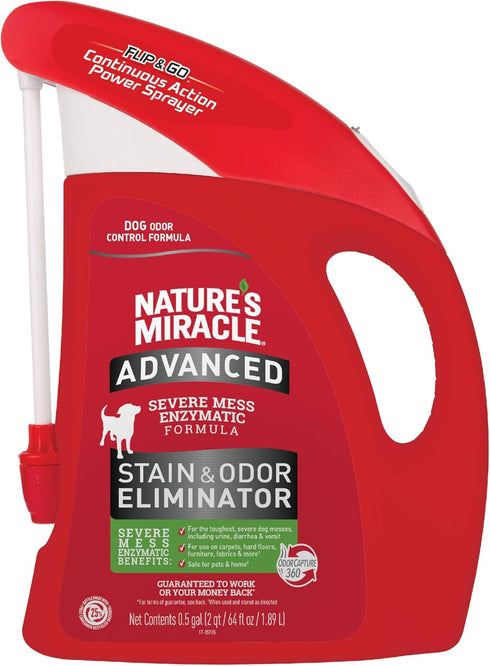 Natures Miracle Advanced Stain & Odor Eliminator For Dogs With Flip &