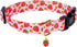 Cute Pink Strawberry Dog Collar for Small Medium Large Dogs, Soft Adjustable Design for Girl Female Dogs