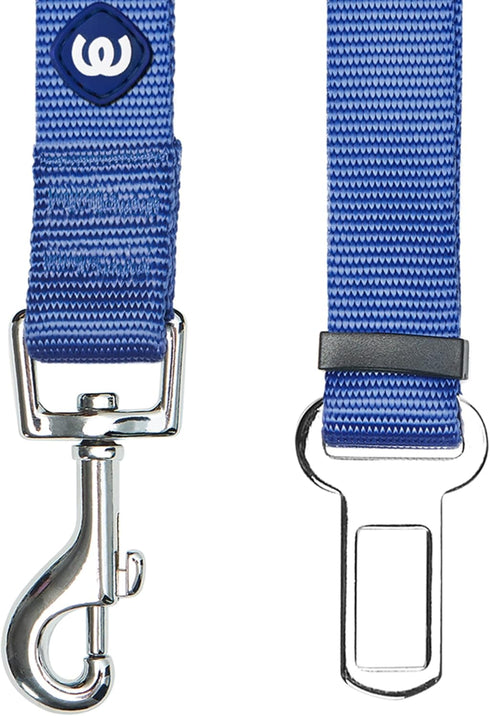 Blueberry Pet Heavy Duty Dog Leash for Large Dogs - Marina Blue Puppy Essentials & Safety-Conscious Seat Belt Tether