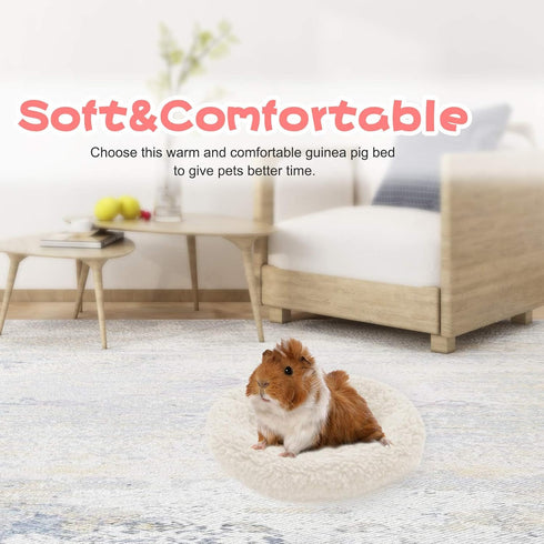 BWOGUE Hamster Bed, Round Velvet Warm Sleep Mat Pad for Hamster, Hedgehog, Squirrel, Mice, and Other Small Animals