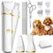 unibono Dog Grooming Kit with Paw Trimmer, All-in-One Low Noise Electric Rechargeable