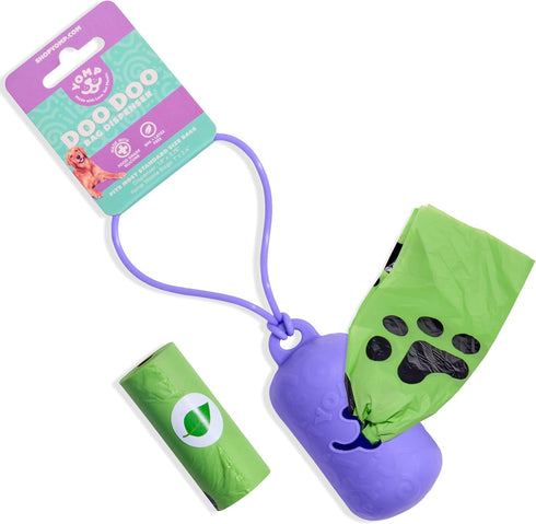 Yomp Poop Bag Holder Silicone Dog Waste Bag Dispenser for Leash Attachment