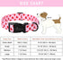 ARING PET Valentine's Day Dog Collar, Cute Cotton Heart Adjustable Pink Collar for Girl Puppy with Quick Release Buckle
