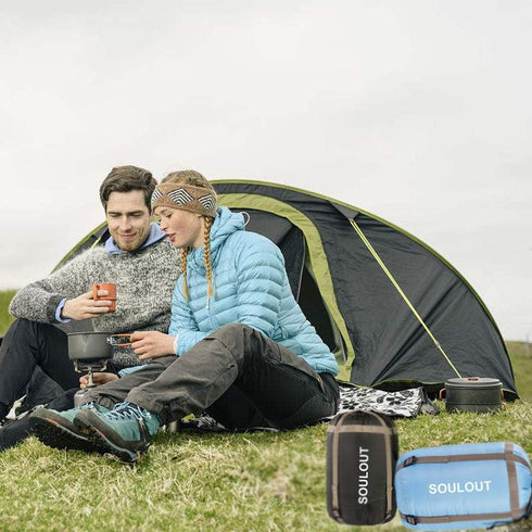 Sleeping Bag 3-4 Seasons | Lightweight, Portable, Waterproof for Adults & Kids, Indoor & Outdoor