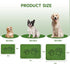 6 Pack 18"24" Homimp Washable Pee Pads for Dogs, Super Absorbent Reusable Puppy Pads, Green Long Wool Fake Grass
