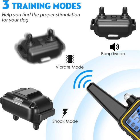 iMounTEK Dog Training Shock Collar with Remote, 3 Modes, Up to 2600Ft Range, 0~99 Shock Levels