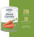 216 25 Augason Farms Dehydrated Diced Carrots Emergency Food Supply, Servings, Year Shelf Life, Great for Cooking