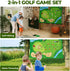 Golf Chipping Game Mat Set for Indoor Outdoor Practice, Stick Chip Golf Games for Family (70.1x47.2in)