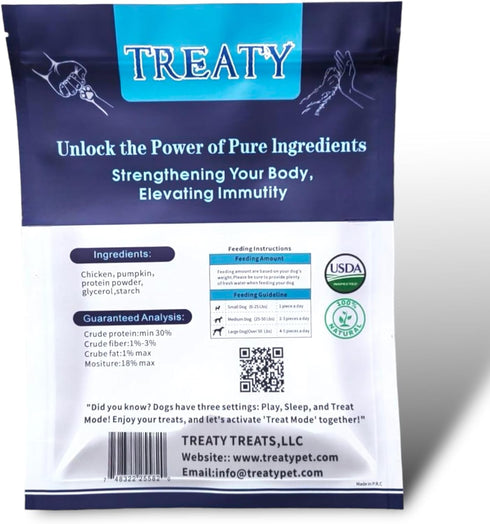 Healthy Pumpkin Puree Chicken Dog Treats Baked Bone Shape All Natural Grain Free Human Grade Ingredients 16oz