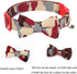 Dog Collar with Bow Tie, Adjustable Pet Collar for Small Medium Large Dogs and Cats with Stylish Pattern