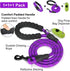 Dynmeow Reflective Dog Collar and Leash Set, 6FT Strong Climbing Rope Leash with Padded Handle, Adjustable for Medium