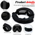 SPOSUNE Anti Fog Airsoft Goggles with 3 Interchangeable Lenses and UV400 Protection for Tactical Use