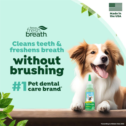 TropiClean 2 oz Clean Teeth Gel for Dogs | Dog Dental Care | Breath Freshener | Easy Teeth Cleaning