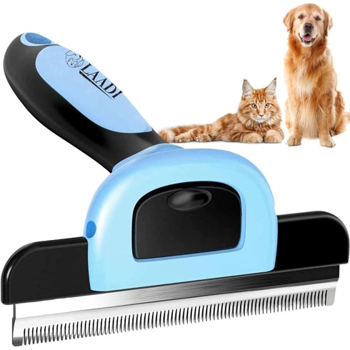 Deshedding Tool for Dogs and Cats, Reduces Shedding by Up to 95% in Less Than 10 Minutes, Grooming Brush