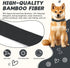 Grey Dog Collar for Small Dogs, Soft and Breathable Adjustable Collar with Quick Release Buckle (90% Rayon, 10%