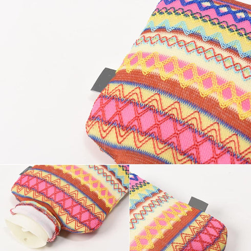 MOAIYU Indian Ethnic Winter Hot Water Bottle Warm Hand Bag for Back Neck Waist Hand