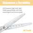 JASON 7" Dog Grooming Scissors, Reversible Pet Trimming Shears with Cutting, Thinning, Blending Features