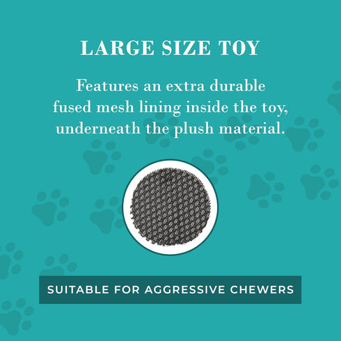 Haute Diggity Dog Snuggly Cup, Plush Designer Dog Toy with Interactive Squeaker, Machine-Washable for All Breeds