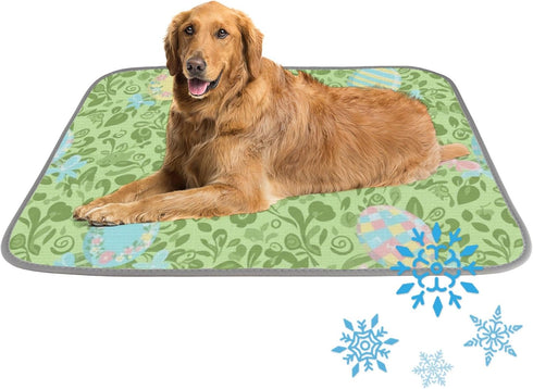 imiBBWQu Cooling Pad Easter Eggs Summer Bed Mat Washable Dog Cooling Pad for
