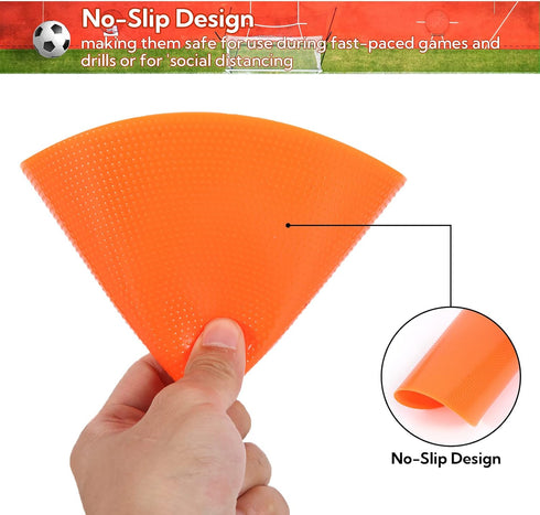 Suprwin 9 Inch -30 Poly Vinyl Spot Markers, Non Slip Rubber Agility Markers Flat Field Cones Floor Dots,for Exercise