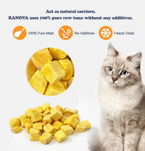 Freeze-Dried Chicken Training Treats for Dogs and Cats: 270 Treats, 4 oz, Raw, Healthy, All Natural