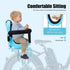 Rear Baby Bike Seat with Handrail - Child Carrier for Safe Riding