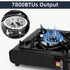 SHINESTAR Dual Fuel Stove, Portable Camping Stove with Butane & Propane Compatibility, Includes Propane Adapter Hose