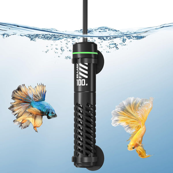 50W 100W Small Submersible Aquarium Heater, Constant Temperature 77?, Suitable for Saltwater and Freshwater Fish Tanks