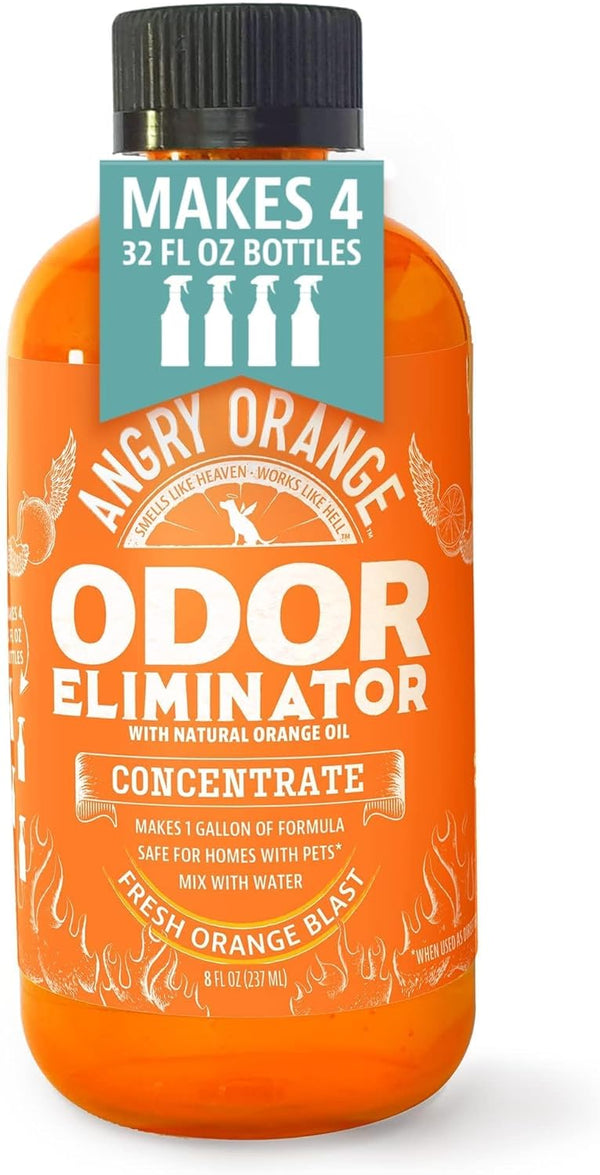 Angry Orange Pet Odor Eliminator 8 oz. bottle- Industrial Strength Pet Odor