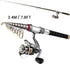 mouhike Fishing Rod Reel Combo Full Kit - Telescopic Pole Set with Spinning Reel for Saltwater Freshwater