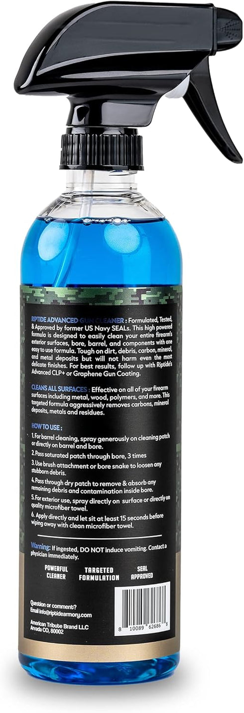 16oz Riptide Armory Advanced Gun Cleaner - All Purpose Gun Cleaner Targets Carbon Deposits, Metals & Residue