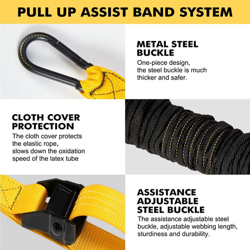 Pull Up Assistance Bands, Heavy Duty Resistance Band for Strength Training with Adjustable Weight and Size