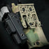 Tactical Tourniquet Holder for Gun Holster Adapter Mount, Aluminum QLS Police Gear Accessories for 3-Hole Right Holster