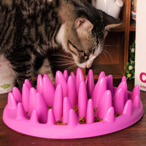 Cat Catch Interactive Feeder Bowl - Anti-gulping Slow Feed Pet Bowl - Cat Feeding Bowls
