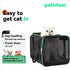 360 Quick-in Pet Carrier for Cats. Airy Mesh Windows Let Fur-Kids See You & Breath Easy, Reduce Travel Anxiety.
