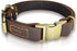 Leather Dog Collar with Metal Quick Release Buckle, Soft Genuine Cowhide, Adjustable for Small Medium Large Dogs (L,