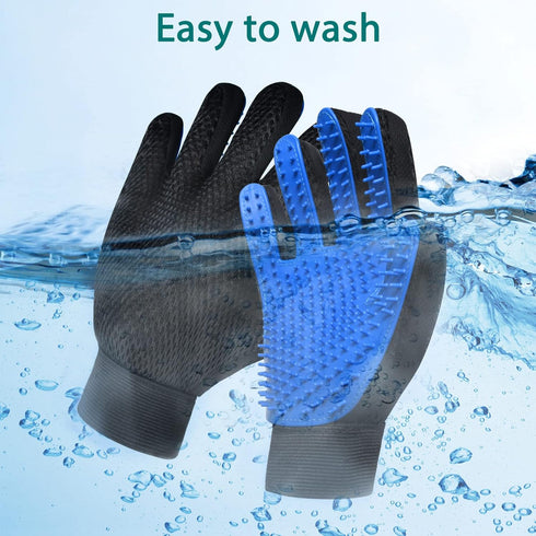 GJEASE Cat Grooming Glove Brush, Eco-Friendly Pet Hair Remover Tool for Carpet, Furniture, Couch, Clothes, High
