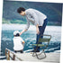 Toddmomy Portable Folding Chair Compact Outdoor Fishing Stool for Camping Travel Picnics Lightweight Space-Saving