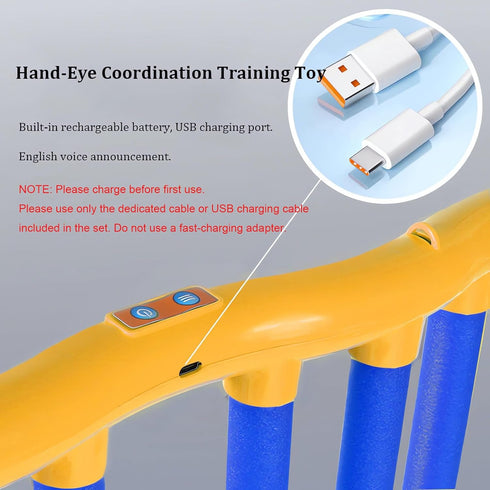 3 Tendry Reflex Drop Sticks Challenge Game, Hand Eye Coordination Training Toy, Upgrade Remote Control Adjustable Speed