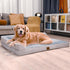 Orthopedic Dog Bed for Large Dogs, Waterproof Bed with Bolsters, Removable Washable Cover & Non-Skid Bottom (Large,
