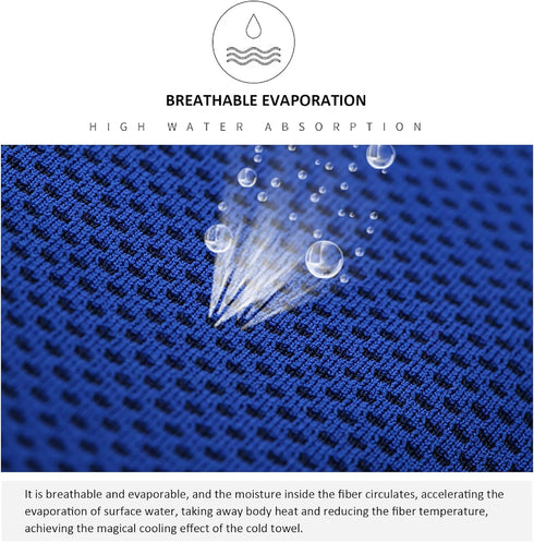 20 Pack Swimming Backpacking, Peicees Microfiber Neck Cooling Towels Sports Sweat Towels Sweat Headband for Travel