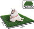 SSRIVER (25.5x19.5 Inch(Pack 2)) Artificial Grass for Dogs Pee Tray Fake Grass Mat for Professional Puppy Potty Trainer