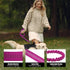 BUMBIN 6Ft Bungee Dog Leash for Large Dogs, Heavy Duty with 2 Handles, No Pull Shock Absorbing, Pink