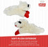 Multipet Lamb Chop Dog Plush Toy, Squeaky Toy for All Dogs, Extra Soft Plush, 6", Cream