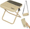 Yoosure 11.5" Tall Compact Collapsible Stool, Portable Folding Camp Stool with 2 Side